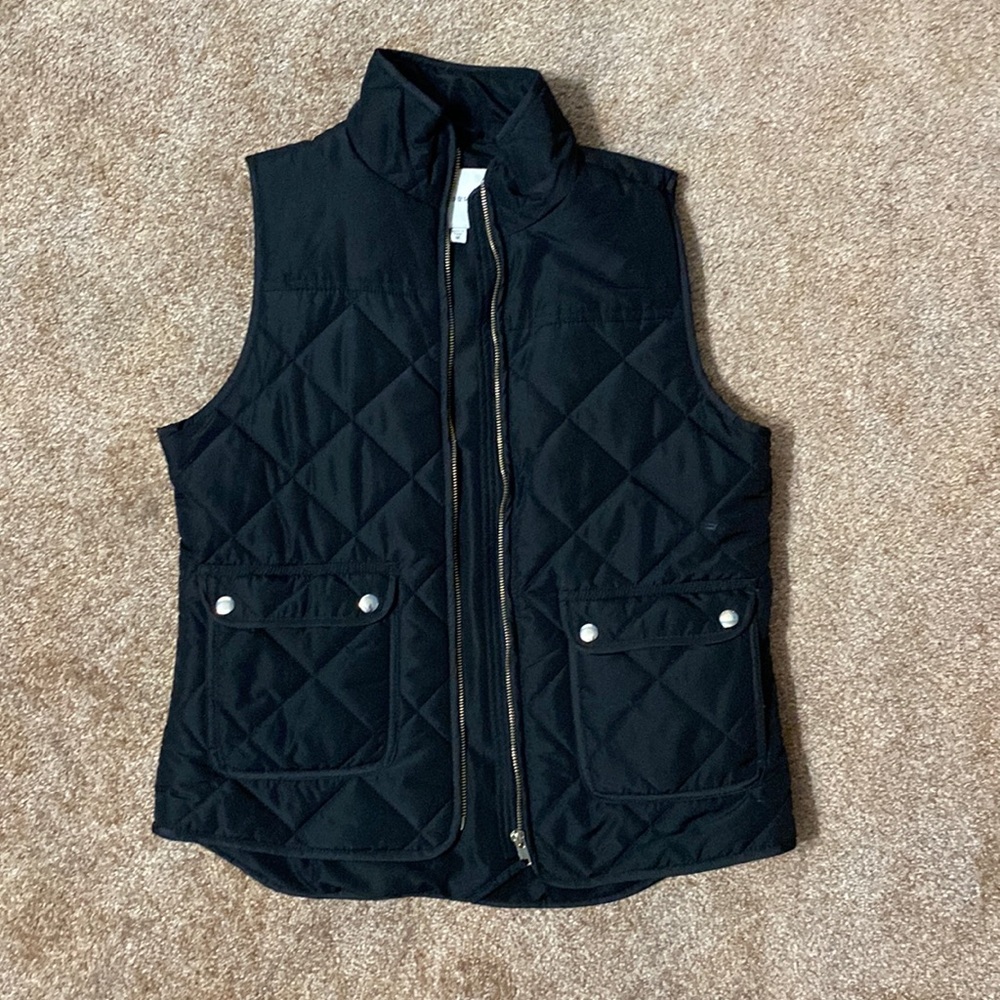 Black fall vest